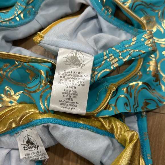 3 piece princess jasmine swim suit size 4 - Picture 7 of 7